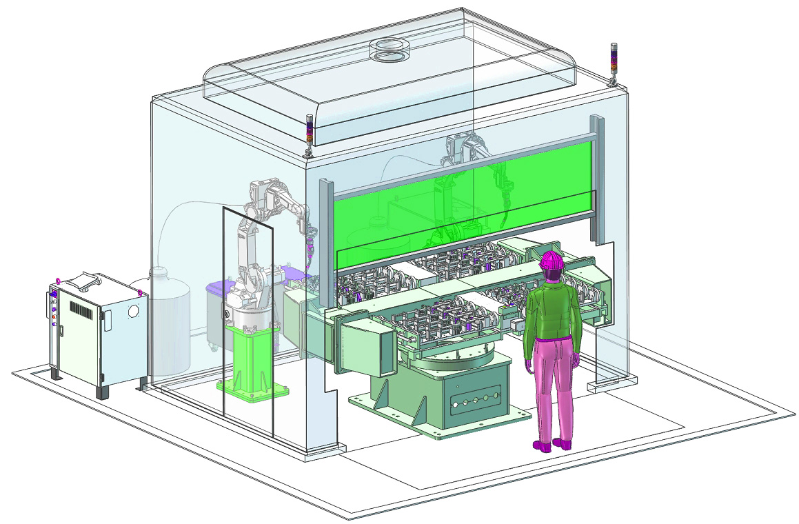 焊接烟尘大吗?一套完整的环保焊接机器人工作站供你参考